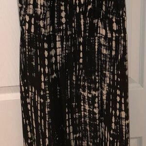 Torrid Black and Cream Maxi dress